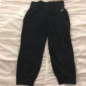 Adidas zippered joggers